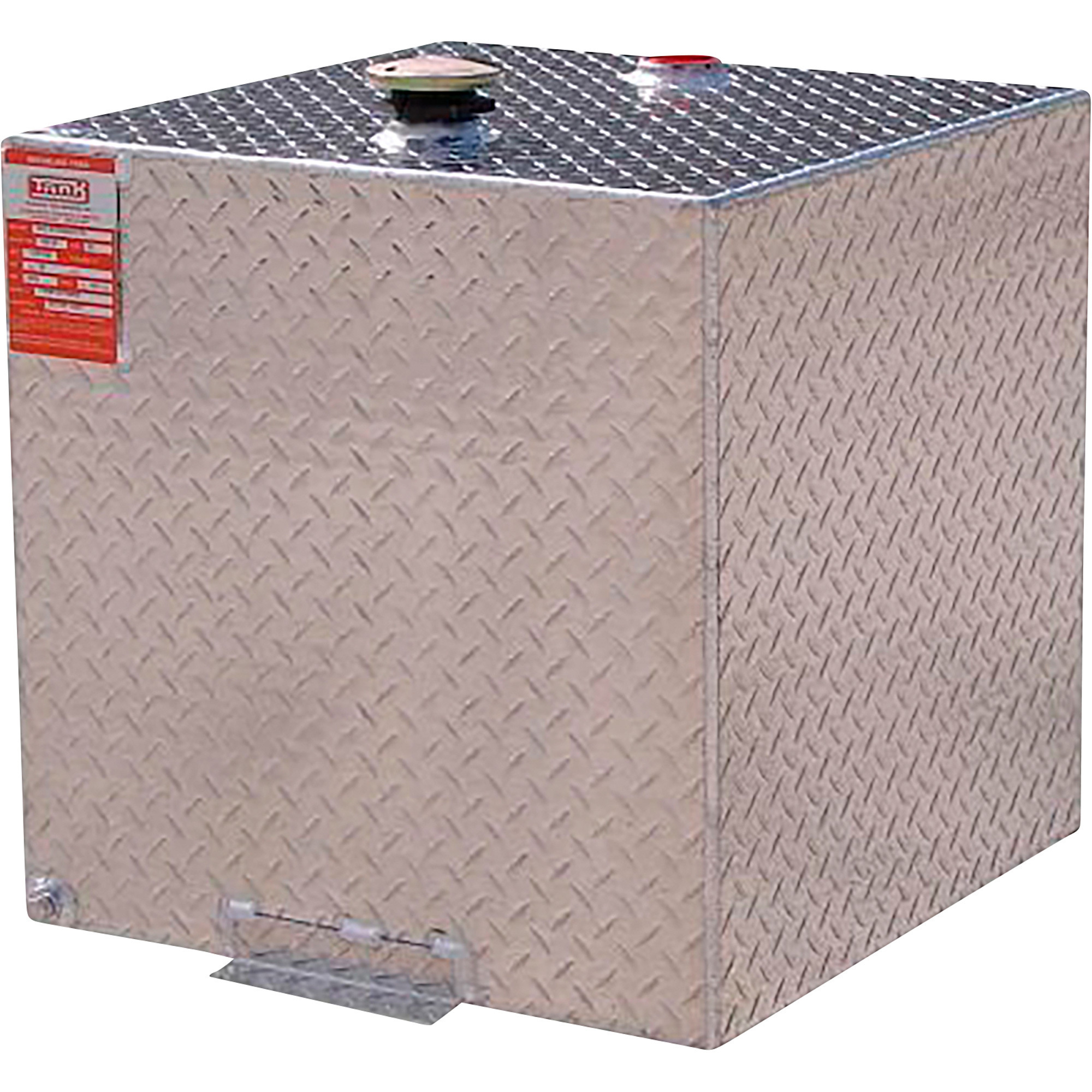 ATI Aluminum Refueling Transfer Tank, 55 Gallons, Square, Diamond Plate